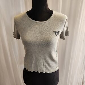 Hollister Butterfly Crop Top S